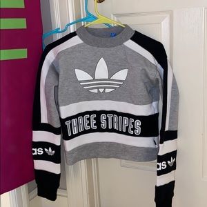 Adidas cropped crew neck